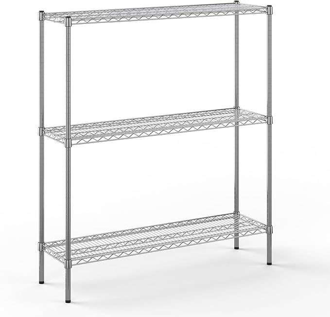 Regal Altair 14" Deep x 48" Wide x 54" Height Wire Shelving Kit | 3-Tier | NSF Commercial Storage Rack Unit