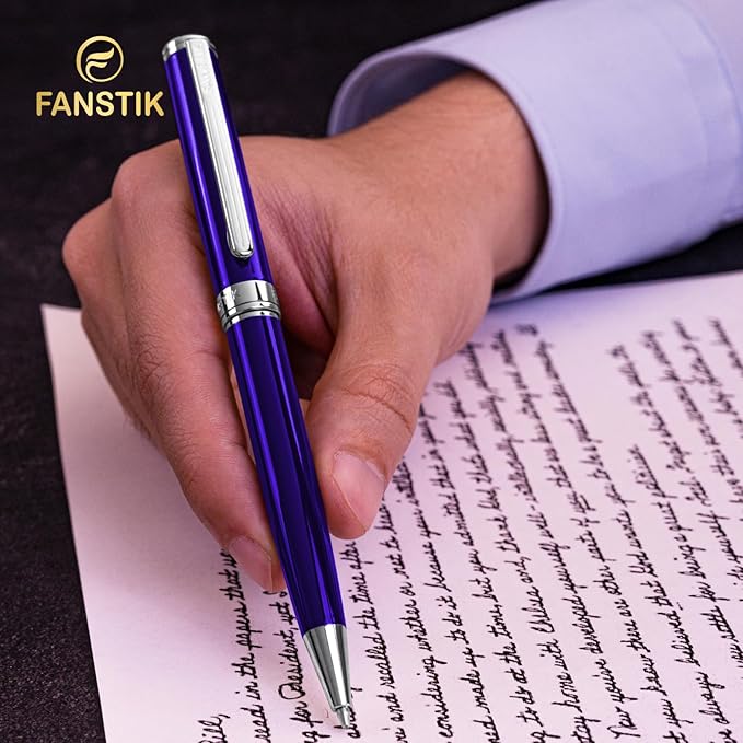 FANSTIK Customized Luxury Ballpoint pen, fancy gift set for women, Professional executive pen gift set for men and Woman (B Lux BallPoint Set)