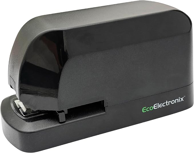 EcoElectronix Heavy Duty Electric Stapler - Heavy Pro, 45 Sheet Capacity, Quiet Operation, Jam-Free and Easy Reload - AC Adapter
