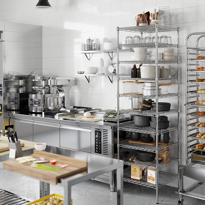 Regal Altair 24" Deep x 24" Wide x 86" Height Wire Shelving Kit | 10-Tier | NSF Commercial Storage Rack Unit