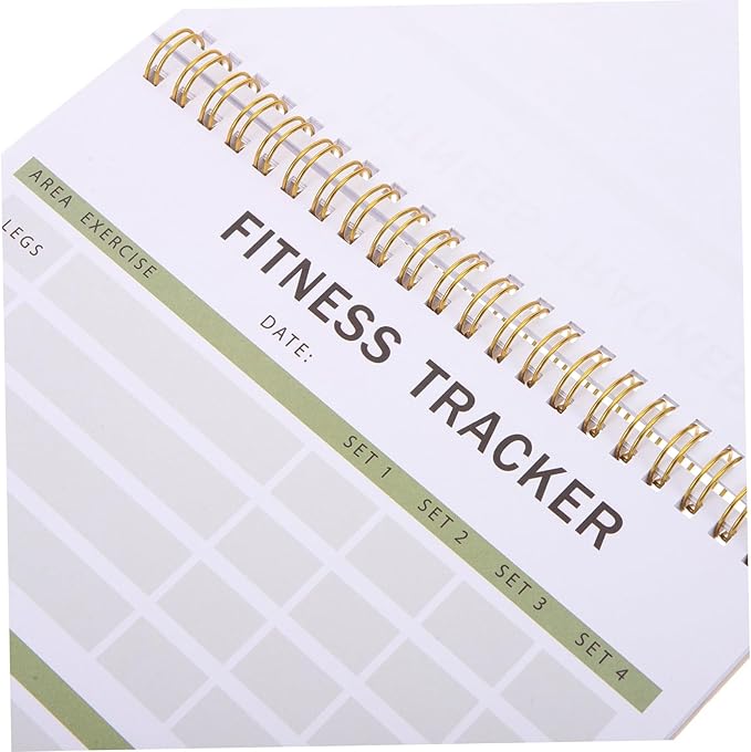 Mipcase Fitness Agenda Notebook Portable Workout Log for Daily Training and Goal Tracking Fitness Journal for Exercise Planning and Self-discipline
