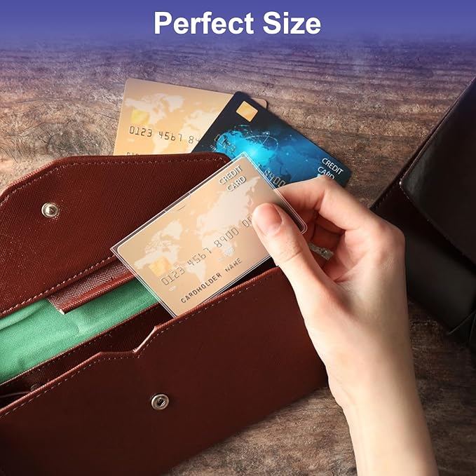 20 Pack Social Security Card Protector Medicare New Credit Card Holder,24 Mil Soft Clear Card for Waterproof SSN Card Protector，ID/Debit/Credit Card Covers