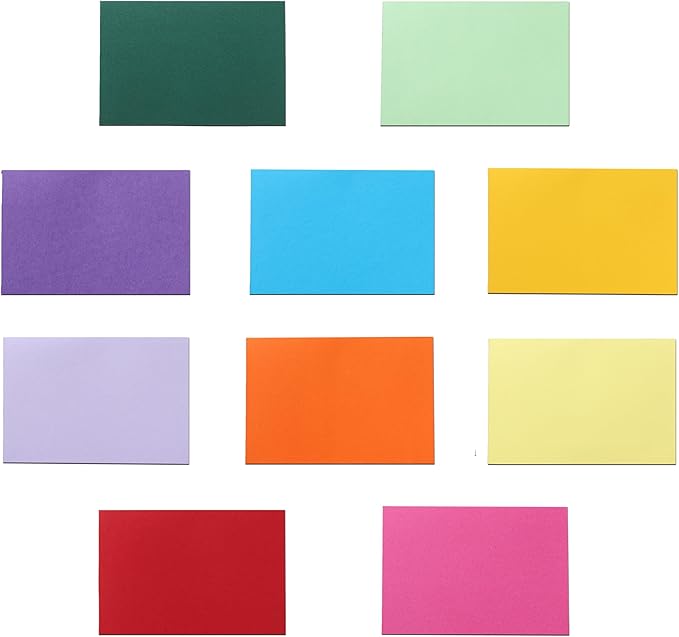 Guakicae 150 Sheets 10 Assorted Colors Cardstock 4 x 6 Scrapbooking Paper, 300gsm/110lb Heavyweight Art Flat Card Stock Printer Paper for Cards Making, Invitations, Greeting Cards, Festival Blessings