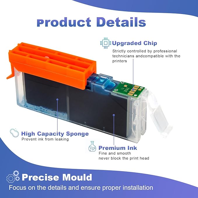 Pertmceo 280 PGBK TR8620a Ink Cartridge Replacement for Canon PGI-280XXL 280 PGBK Black Ink Cartridges Compatible with Pixma TR8620a TR7520 TR8600 TR8622a TR8622 TS6320 TR8620 TS6220 TS8220 Printer