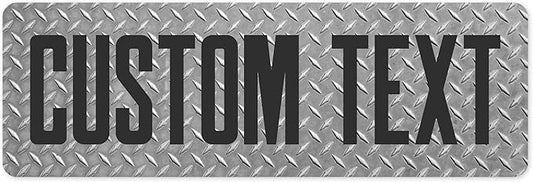 Custom Sign, Custom Street Sign, 11 Font Colors, 13 Font Styles, 4 Hole Options, 22 Sizes, 6x18 Inches, Rust Free DiBound, Fade Resistant, Made in USA by My Sign Center (Diamond Metal)