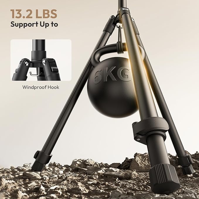 ULANZI T270 Light Stand - 8.8FT/270cm Adjustable Photography Light Stand Tripod, Aluminum Portable Studio Lighting Stand for Softbox, LED Video Light, Reflector, Strobe, Photo Video Photography