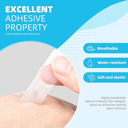 OK TAPE OKPore Transparent Medical Tape (Pack of 12) - First Aid Surgical Tape Hypoallergenic and Breathable for Wound Dressing Care, Latex Free, 1in x 10yds