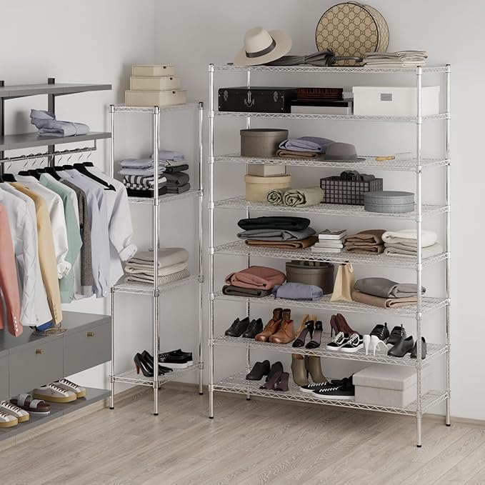 Regal Altair 21" Deep x 54" Wide x 86" Height Wire Shelving Kit | 8-Tier | NSF Commercial Storage Rack Unit
