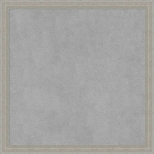 Amanti Art Grey Framed Magnetic Board 22x22 Medium Vision Board for use with Magnets, 100% Metal Sheet to Display Items as Office Decor or for Home Organization in mudroom, Kitchen or Kids Room