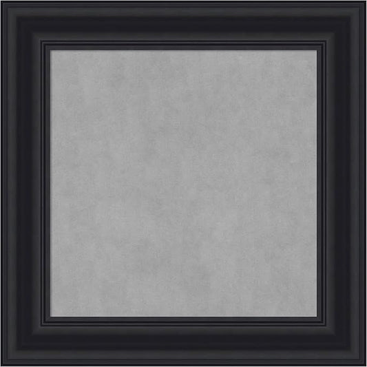 Amanti Art Black Framed Magnetic Board 16x16 X-Small Vision Board for use with Magnets, 100% Metal Sheet to Display Items as Office Decor or for Home Organization in mudroom, Kitchen or Kids Room