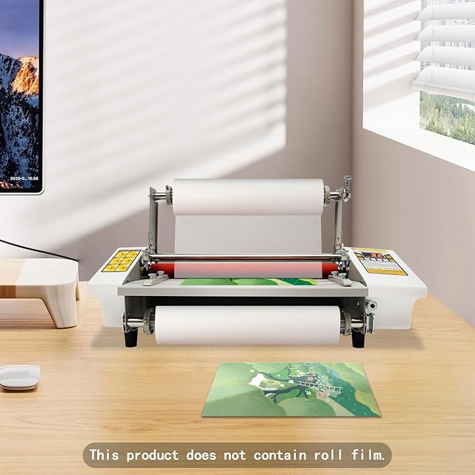 20.28" Laminator Machine,Hot&Cold Roller Laminating Machine,Single/Dual Sided Laminating Machines with Digital Display and Adjustable Roller Gap for Office Studio Documents Photos Cards