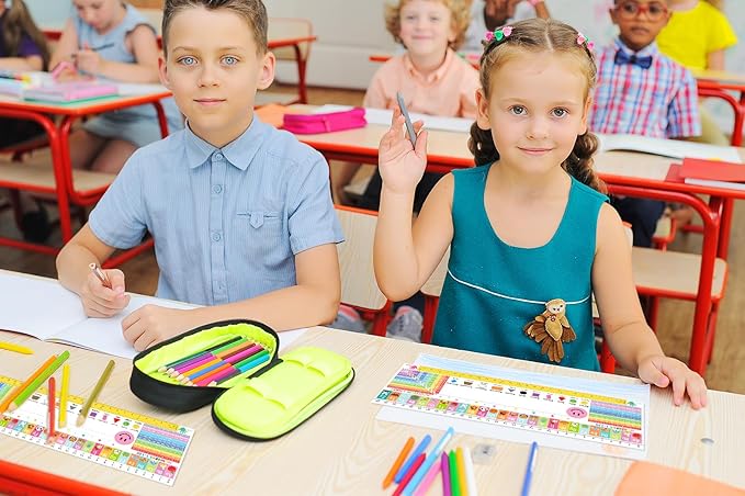 WALENGIF 36 Pcs Desk Name Tags for Classroom - Colorful Students Name Plates for Desks - Multipurpose Manuscript Name Tags for Student Desks Kindergarten Preschool 1st 2nd 3rd Grade Teaching Supplies