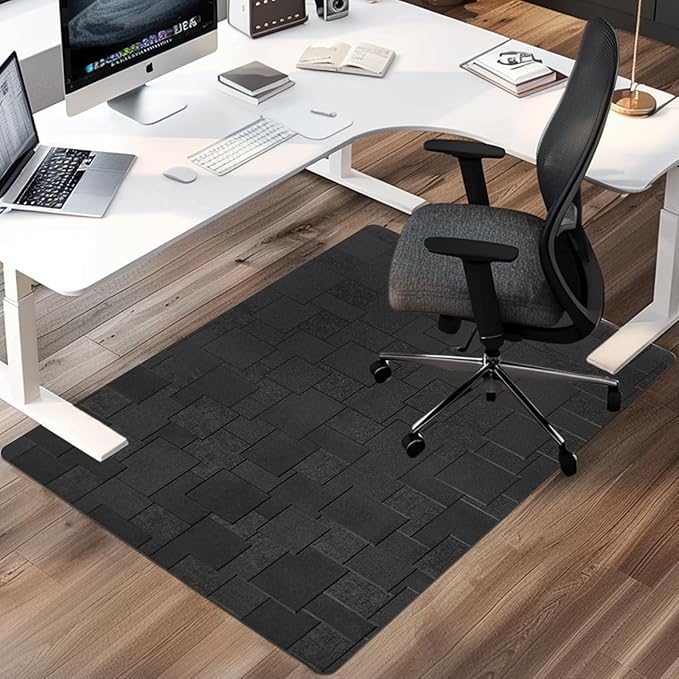 Office Chair Mat for Hard Floor, 63x51 inches Large Computer Chair Mat, Multi-Purpose Desk Floor Protector for Work, Home, Gaming