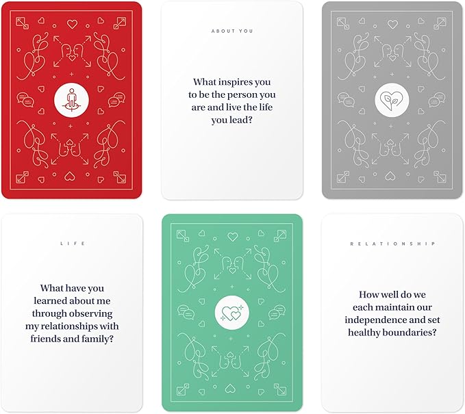 BestSelf Intimacy Deck Expansion Pack, 50 Conversation Starters for Couples, Meaningful Chats. Relationship Building Game
