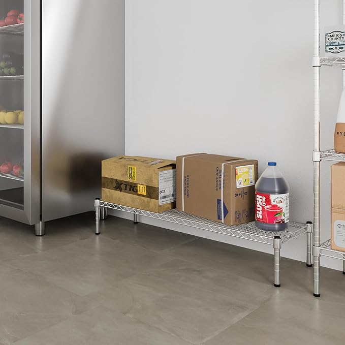 Regal Altair 14" Deep x 48" Wide x 8" Height 1-Tier Wire Shelving Kit | NSF Commercial Storage Rack Unit