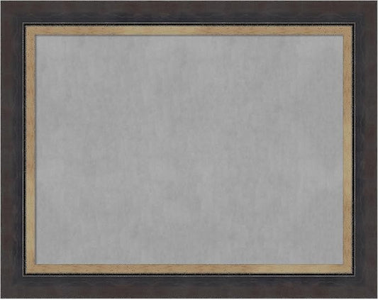 Amanti Art Black Framed Magnetic Board 23x29 Medium Vision Board for use with Magnets, 100% Metal Sheet to Display Items as Office Decor or for Home Organization in mudroom, Kitchen or Kids Room