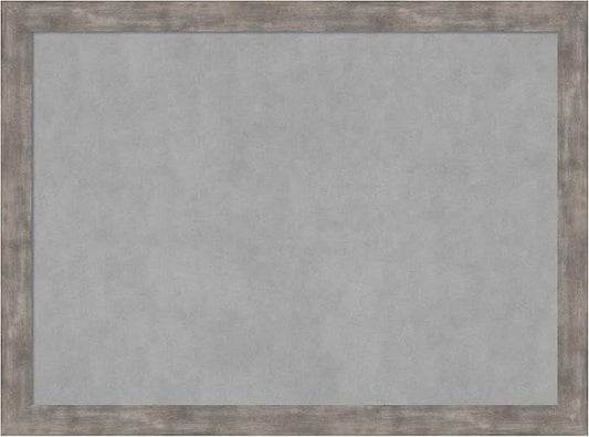 Amanti Art Silver Framed Magnetic Board 23x31 Medium Vision Board for use with Magnets, 100% Metal Sheet to Display Items as Office Decor or for Home Organization in mudroom, Kitchen or Kids Room