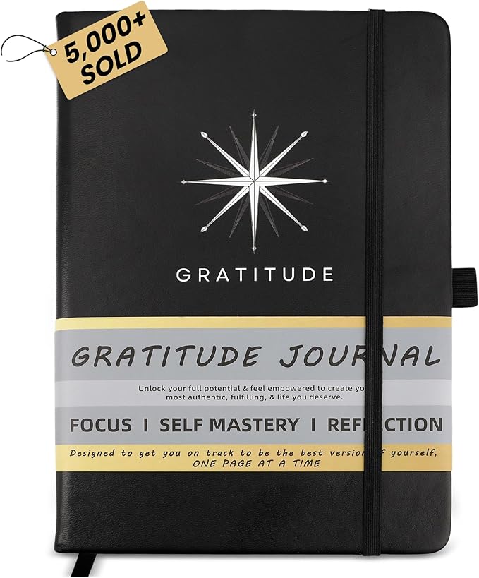 Planners with Purpose Gratitude Journal for Men - Daily Self Care & Productivity Planner with Guided Prompts for Reflection, Mindfulness - Undated 5 Minute Journal for Focus, Growth & Mental Wellness