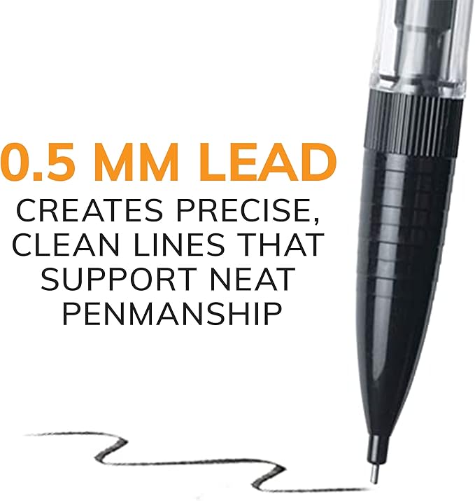 BIC Xtra-Precision Mechanical Pencils with Erasers, Fine Point (0.5mm), Six 24-Count Packs Mechanical Drafting Pencil Set, 144 Pencils