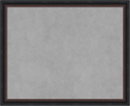 Amanti Art Black Framed Magnetic Board 18x22 Small Vision Board for use with Magnets, 100% Metal Sheet to Display Items as Office Decor or for Home Organization in mudroom, Kitchen or Kids Room
