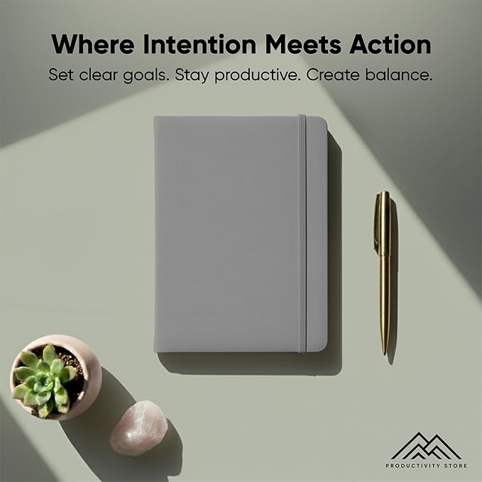 Dated, 2026 Planner, 5.8” x 8.3” - The #1 Productivity Planner to Achieve Your 2026 Goals - Planner 2026-2027 by PRODUCTIVITY STORE (A5, GREY)