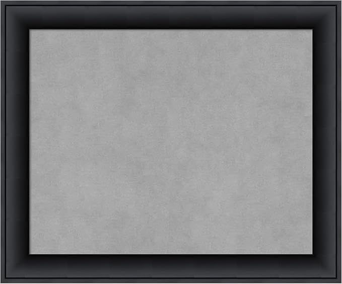 Amanti Art Black Framed Magnetic Board 19x23 Small Vision Board for use with Magnets, 100% Metal Sheet to Display Items as Office Decor or for Home Organization in mudroom, Kitchen or Kids Room