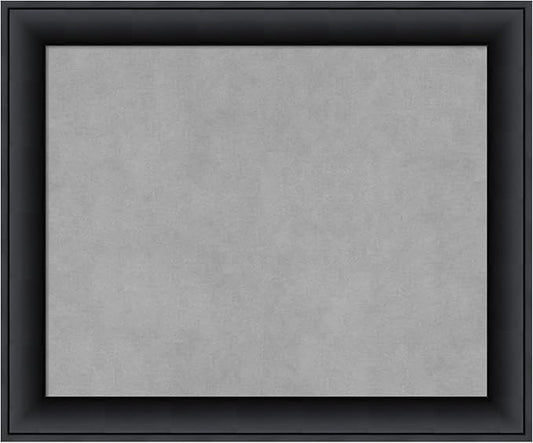 Amanti Art Black Framed Magnetic Board 19x23 Small Vision Board for use with Magnets, 100% Metal Sheet to Display Items as Office Decor or for Home Organization in mudroom, Kitchen or Kids Room