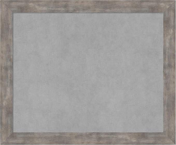 Amanti Art Silver Framed Magnetic Board 19x23 Small Vision Board for use with Magnets, 100% Metal Sheet to Display Items as Office Decor or for Home Organization in mudroom, Kitchen or Kids Room
