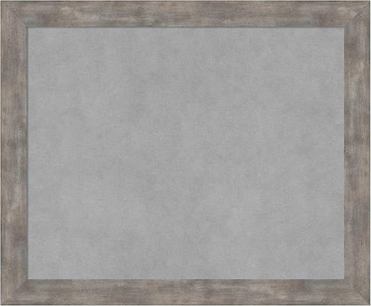 Amanti Art Silver Framed Magnetic Board 19x23 Small Vision Board for use with Magnets, 100% Metal Sheet to Display Items as Office Decor or for Home Organization in mudroom, Kitchen or Kids Room