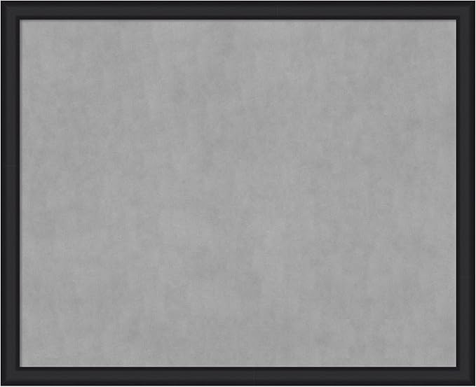 Amanti Art Black Framed Magnetic Board 35x43 X-Large Vision Board for use with Magnets, 100% Metal Sheet to Display Items as Office Decor or for Home Organization in mudroom, Kitchen or Kids Room