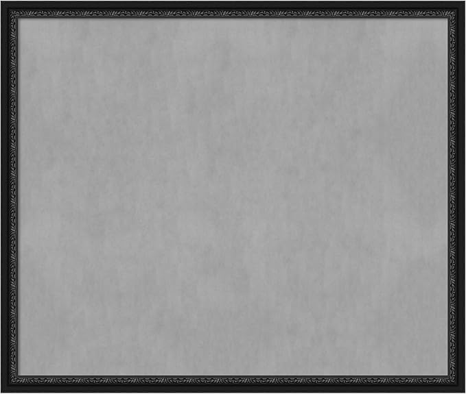 Amanti Art Black Framed Magnetic Board 44x52 Oversize Vision Board for use with Magnets, 100% Metal Sheet to Display Items as Office Decor or for Home Organization in mudroom, Kitchen or Kids Room