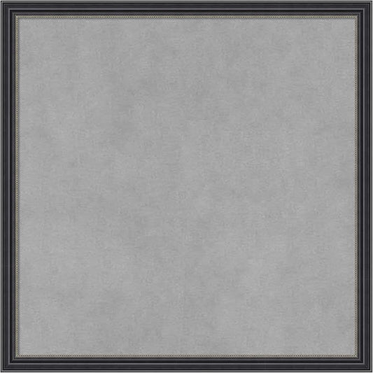 Amanti Art Black Framed Magnetic Board 17x17 Small Vision Board for use with Magnets, 100% Metal Sheet to Display Items as Office Decor or for Home Organization in mudroom, Kitchen or Kids Room