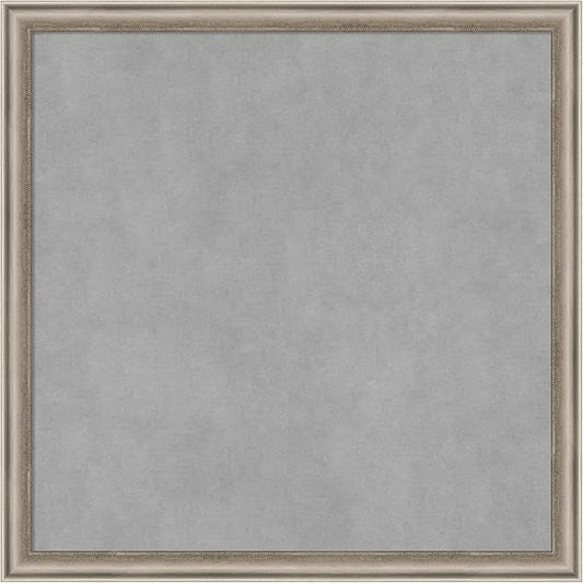 Amanti Art Silver Framed Magnetic Board 22x22 Medium Vision Board for use with Magnets, 100% Metal Sheet to Display Items as Office Decor or for Home Organization in mudroom, Kitchen or Kids Room