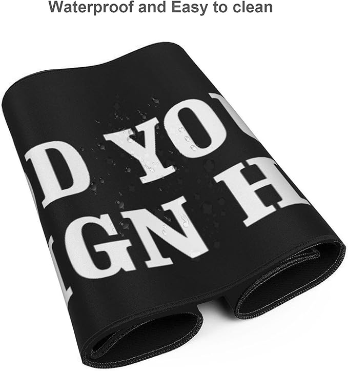 OHORTEB Custom Mouse Pad with Photo, Personalized Image Text Laptop Desk Mat, Customized Non-Slip Waterproof Desk Writing Pad for Office Home (Custom, 16in x 35.5in)