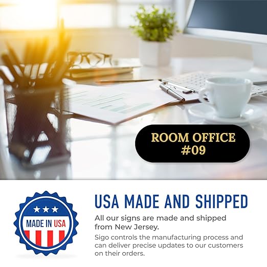 Custom Wall or Door Sign, Personalized Buble Plaque Engraved Message For Bussiness, Property And Home Indoor/Outdoor, 4x12 Inches, Made in USA by Sigo Signs