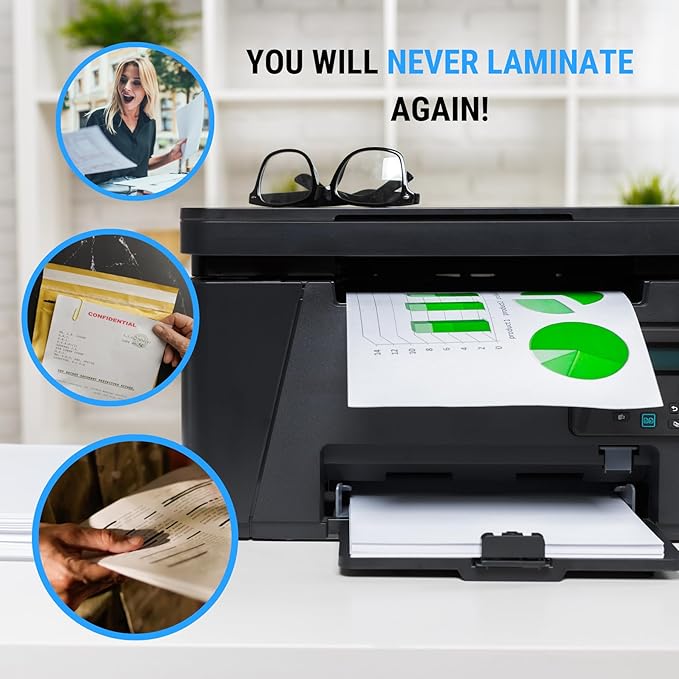 TerraSlate Waterproof Paper - Hydronote 54lb Multipurpose Copy Paper 8.5” x 11”, Bulk White Paper, 500 Sheets, Inkjet Printer and Laser Printer Paper Compatible - Weather/Rain Proof, Durable