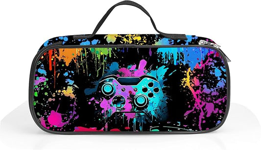 YOZIRIBO Game Pencil Case for Boys Kids, Large Capacity Pencil Pouch for School, Gaming Pencil Box, Gamer Pen Bag Stationary Organizer for Teens Adults (Gaming 2)