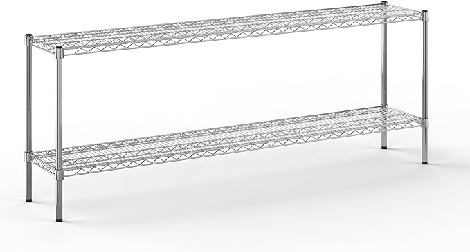 Regal Altair 14" Deep x 72" Wide x 27" Height Wire Shelving Kit | 2-Tier | NSF Commercial Storage Rack Unit