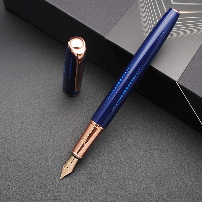 czxwyst Picasso 916 Malage Fountain Pen Original Box New Version (Starlit Night Blue, Medium Nib 0.7mm)