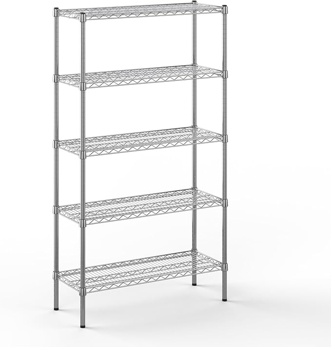 Regal Altair 14" Deep x 36" Wide x 64" Height Wire Shelving Kit | 5-Tier | NSF Commercial Storage Rack Unit