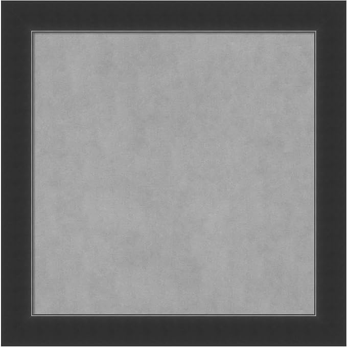 Amanti Art Black Framed Magnetic Board 29x29 Medium Vision Board for use with Magnets, 100% Metal Sheet to Display Items as Office Decor or for Home Organization in mudroom, Kitchen or Kids Room