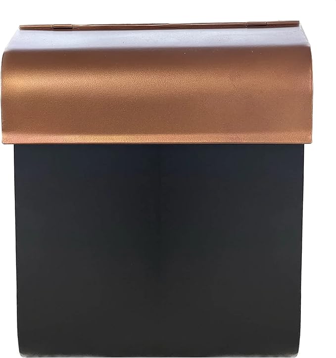 NACH Mailboxes for Outside Wall Mount, 12 x 4.5 x 10 inch, Black Mailbox for Door, Waterproof Mailbox Wall Mount - The Dominion Mailbox