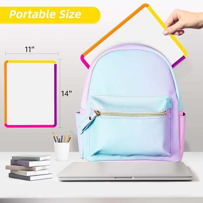 VUSIGN Small White Board Dry Erase, 11''x14'' Magnetic Dry Erase Board, Mini Whiteboard with Markers for Students, Fridge, Wall, Locker
