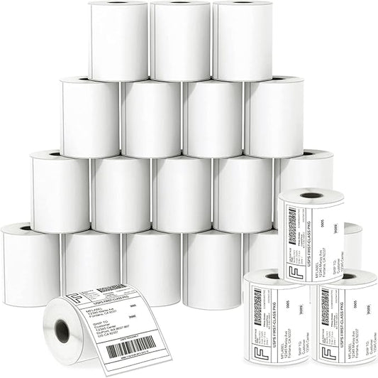 MFLABEL 4x6 Direct Thermal Shipping Labels - 40 Rolls of 250 Labels, Compatible with Zebra ZP450 ZP500 ZP505 ZP2844, Thermal Printer Labels for USPS, UPS, FedEx, Amazon, Ebay, Shopify