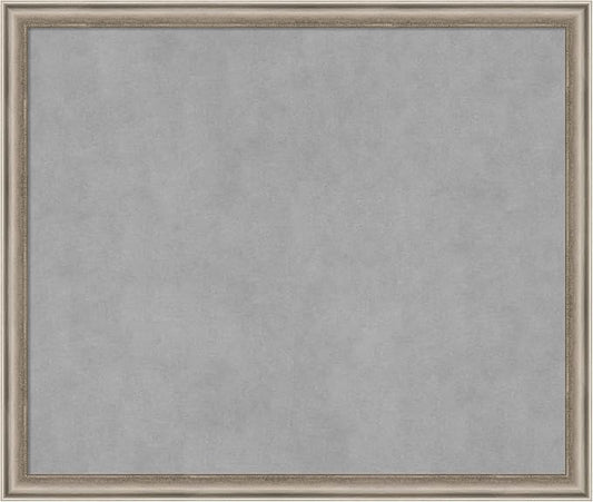 Amanti Art Silver Framed Magnetic Board 22x26 Medium Vision Board for use with Magnets, 100% Metal Sheet to Display Items as Office Decor or for Home Organization in mudroom, Kitchen or Kids Room
