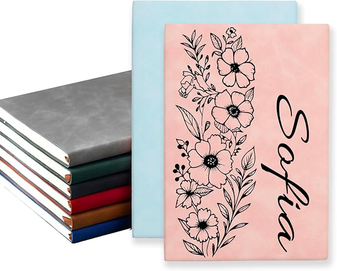 Bliver Personalized Notebook Custom Leather Bound Journals for Writing Daily Engraved Notebooks Gift for Best friends,Women,Teacher