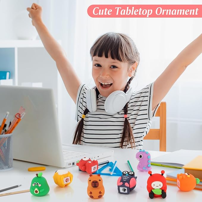 30 PCS Cute Pencil Sharpener for Kids Handheld Pencil Sharpener Bulk Kawaii Manual Pencil Sharpeners Kids Pencil Sharpeners for School Office Home (30)