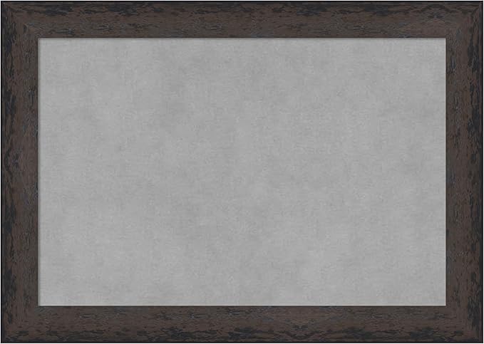 Amanti Art Black Framed Magnetic Board 15x21 Small Vision Board for use with Magnets, 100% Metal Sheet to Display Items as Office Decor or for Home Organization in mudroom, Kitchen or Kids Room