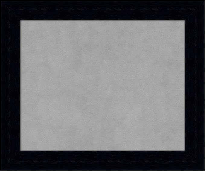 Amanti Art Black Framed Magnetic Board 20x24 Small Vision Board for use with Magnets, 100% Metal Sheet to Display Items as Office Decor or for Home Organization in mudroom, Kitchen or Kids Room