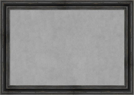 Amanti Art Black Framed Magnetic Board 29x41 Large Vision Board for use with Magnets, 100% Metal Sheet to Display Items as Office Decor or for Home Organization in mudroom, Kitchen or Kids Room